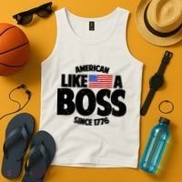 American Like A Boss Since 1776 Tank Top thumb 4