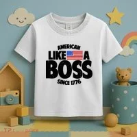 American Like A Boss Since 1776 Toddler T-Shirt thumb 3