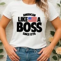 American Like A Boss Since 1776 Women's T-Shirt thumb 2