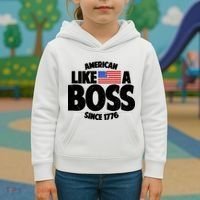 American Like A Boss Since 1776 Kids Hoodie thumb 3