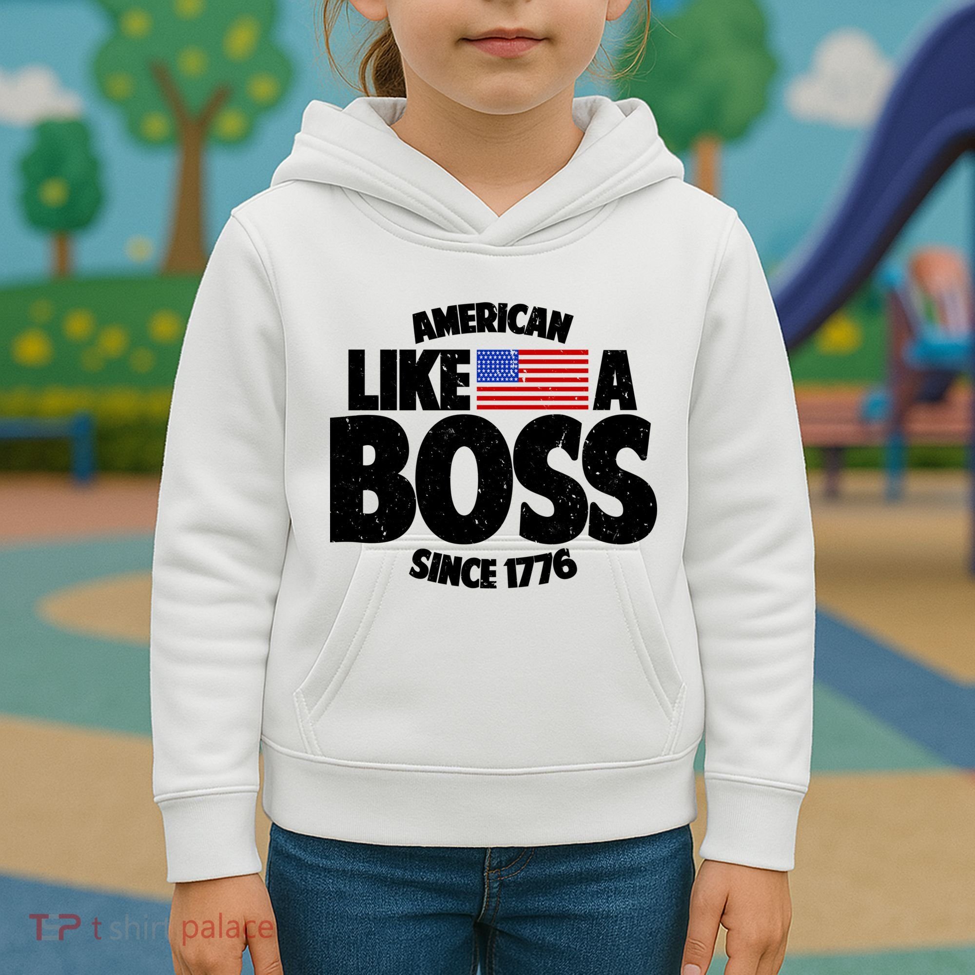 American Like A Boss Since 1776 Kids Hoodie
