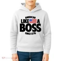 American Like A Boss Since 1776 Kids Hoodie thumb 4