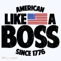 American Like A Boss Since 1776 Kids Long Sleeve Shirt thumb 2