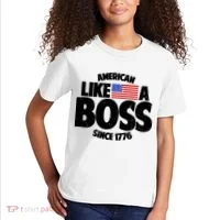American Like A Boss Since 1776 Kids T-Shirt thumb 2