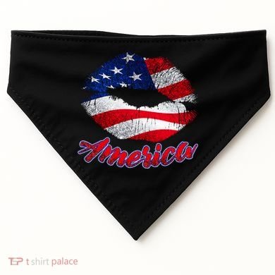 American Lips USA-Made Doggie Bandana