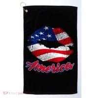 American Lips Golf Towel thumb 0