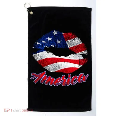 American Lips Golf Towel