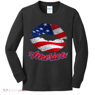 American Lips Kids Long Sleeve Shirt