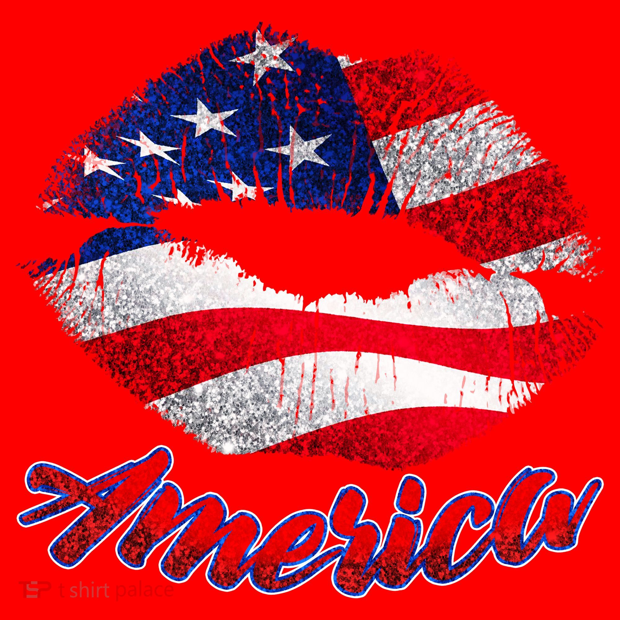 American Lips Santa Hat