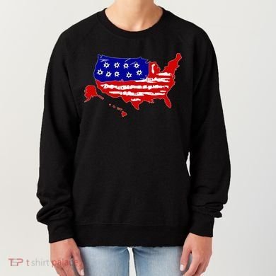 American Map With Bullet Holes 2nd Amendment Women's Sweatshirt