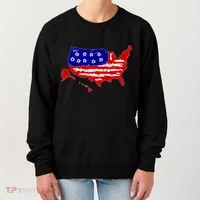 American Map With Bullet Holes 2nd Amendment Women's Sweatshirt thumb 0