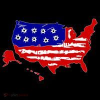 American Map With Bullet Holes 2nd Amendment Coaster thumb 2