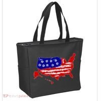 American Map With Bullet Holes 2nd Amendment Tote Bag thumb 2