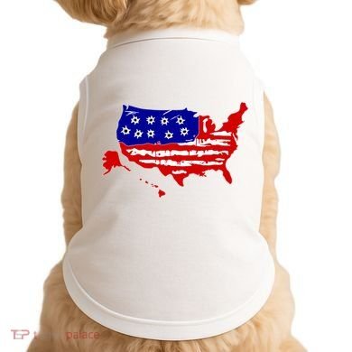 American Map With Bullet Holes 2nd Amendment Doggie Tank