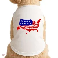 American Map With Bullet Holes 2nd Amendment Doggie Tank thumb 0