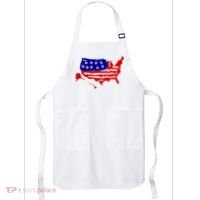 American Map With Bullet Holes 2nd Amendment Apron thumb 0