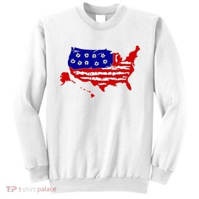 American Map With Bullet Holes 2nd Amendment Sweatshirt
