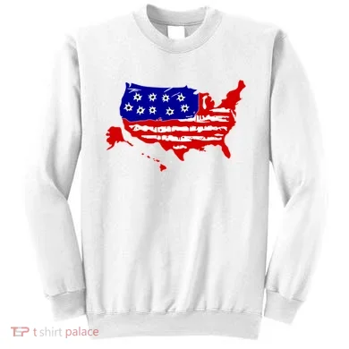 American Map With Bullet Holes 2nd Amendment Sweatshirt