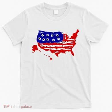 American Map With Bullet Holes 2nd Amendment T-Shirt
