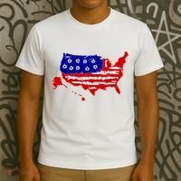American Map With Bullet Holes 2nd Amendment T-Shirt thumb 3