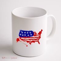 American Map With Bullet Holes 2nd Amendment Coffee Mug thumb 1