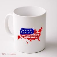 American Map With Bullet Holes 2nd Amendment Coffee Mug thumb 0