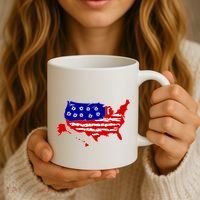 American Map With Bullet Holes 2nd Amendment Coffee Mug thumb 3