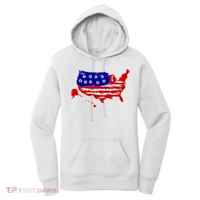 American Map With Bullet Holes 2nd Amendment Women's Hoodie