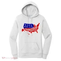 American Map With Bullet Holes 2nd Amendment Women's Hoodie thumb 0