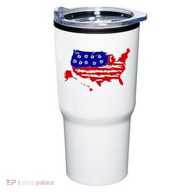 American Map With Bullet Holes 2nd Amendment Tumbler