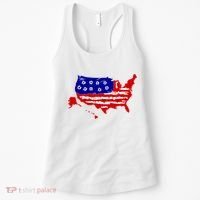 American Map With Bullet Holes 2nd Amendment Women's Tank Top thumb 0