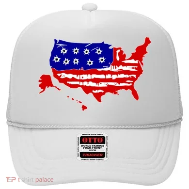 American Map With Bullet Holes 2nd Amendment Hat