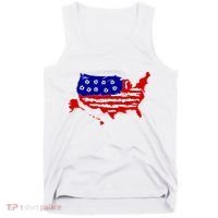American Map With Bullet Holes 2nd Amendment Tank Top thumb 0