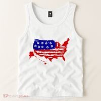 American Map With Bullet Holes 2nd Amendment Tank Top thumb 2