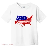 American Map With Bullet Holes 2nd Amendment Toddler T-Shirt thumb 0