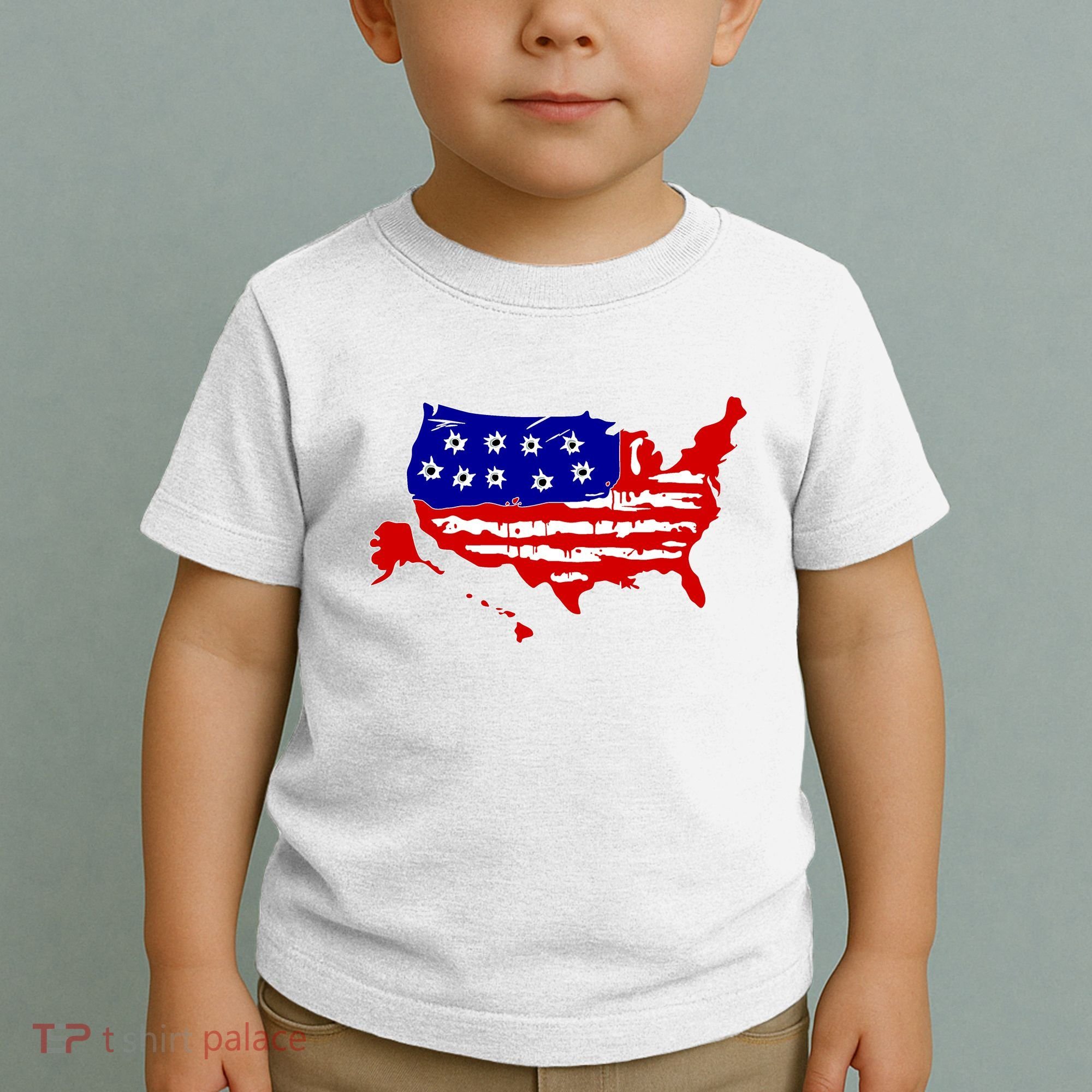 American Map With Bullet Holes 2nd Amendment Toddler T-Shirt