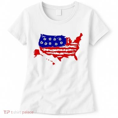 American Map With Bullet Holes 2nd Amendment Women's T-Shirt