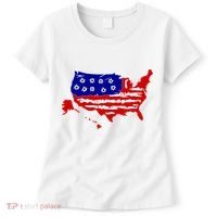 American Map With Bullet Holes 2nd Amendment Women's T-Shirt thumb 0