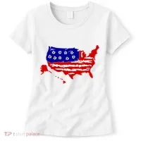 American Map With Bullet Holes 2nd Amendment Women's T-Shirt thumb 0