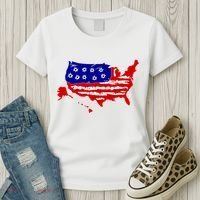 American Map With Bullet Holes 2nd Amendment Women's T-Shirt thumb 3