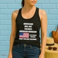 American Marxism Fight Against Women's Tank Top thumb 2