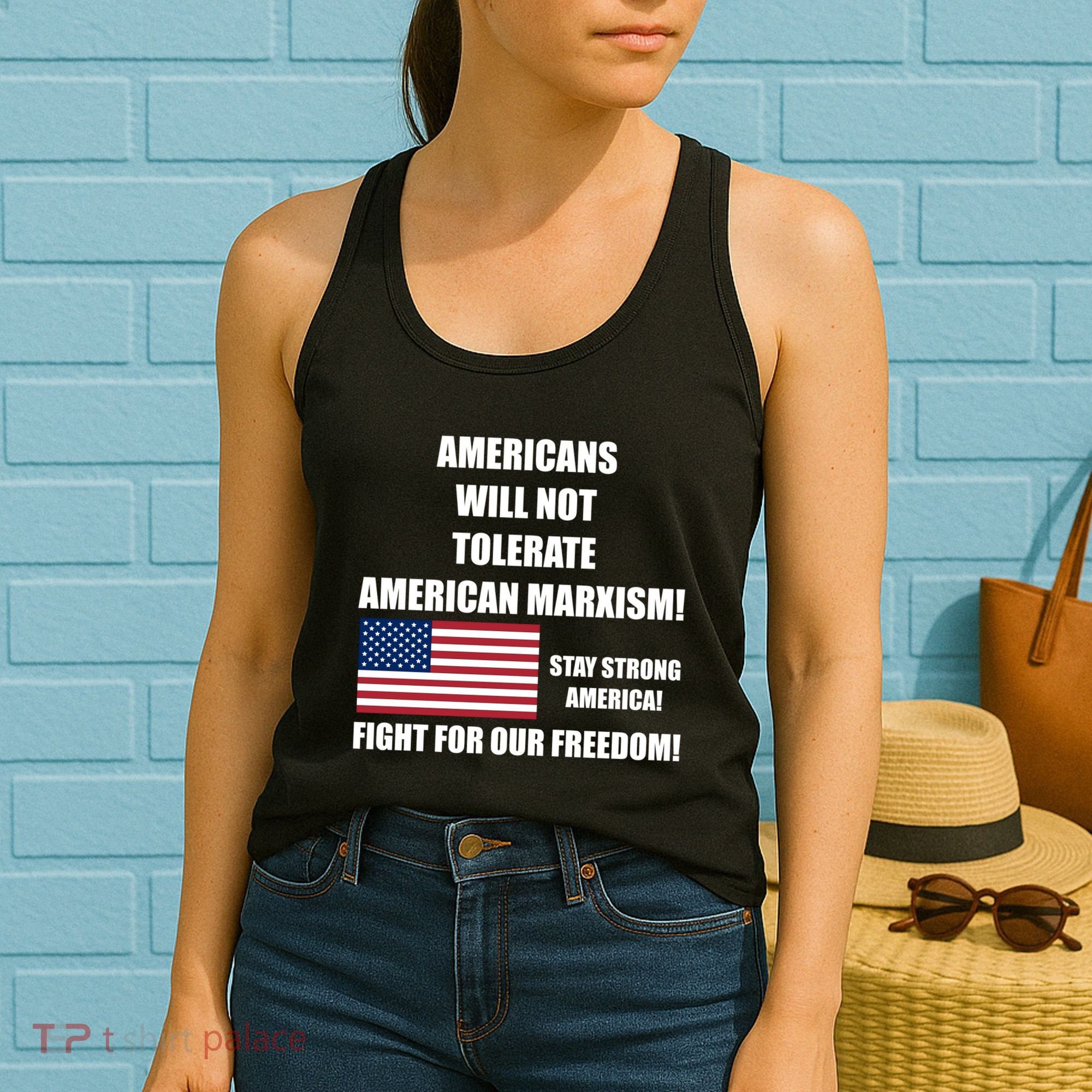 American Marxism Fight Against Women's Tank Top