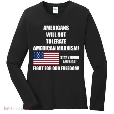 American Marxism Fight Against Women's Long Sleeve Shirt