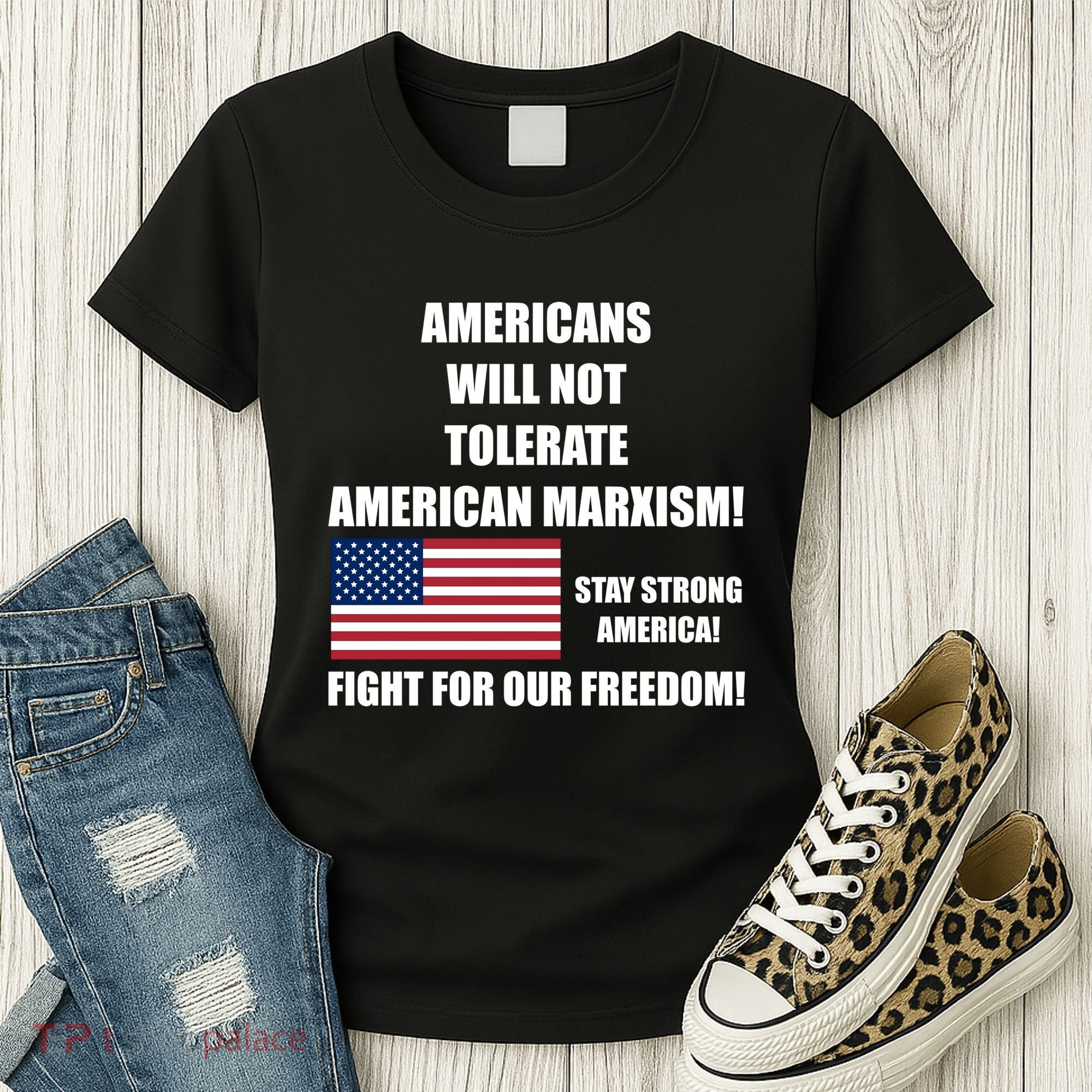 American Marxism Fight Against Women's T-Shirt