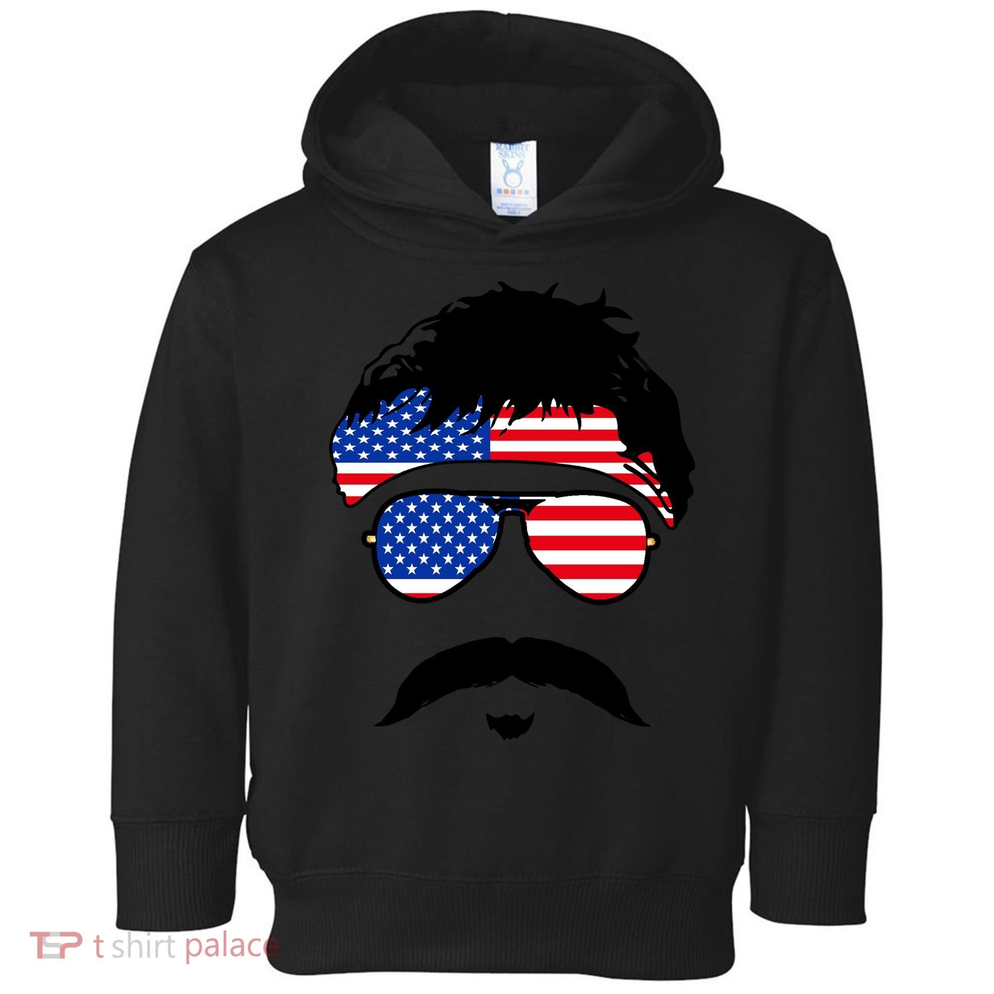 American Minshew Mustache Duval  Toddler Hoodie