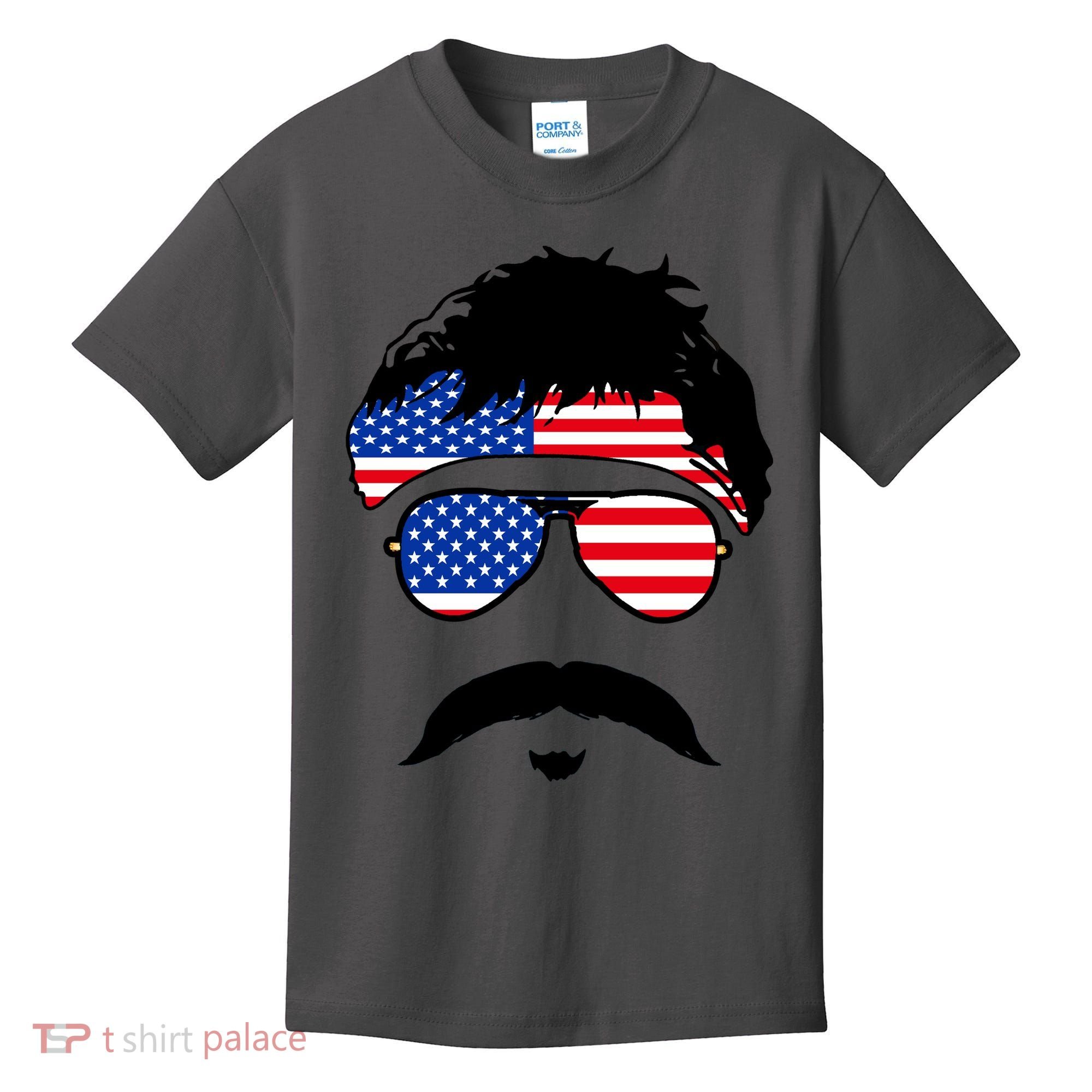 American Minshew Mustache Duval  Kids T-Shirt