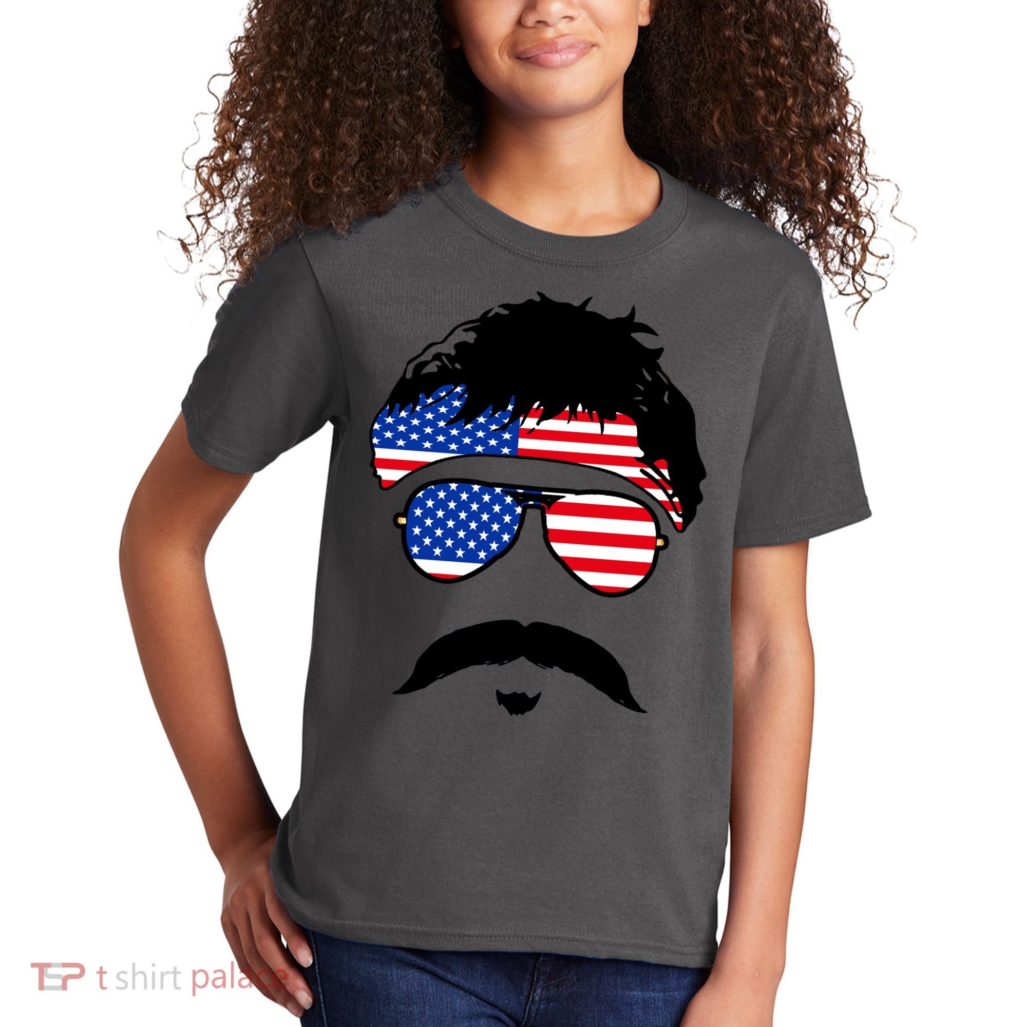 American Minshew Mustache Duval  Kids T-Shirt