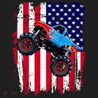 American Monster Truck Flag Beanie thumb 2