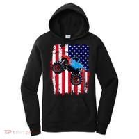 American Monster Truck Flag Women's Hoodie thumb 0