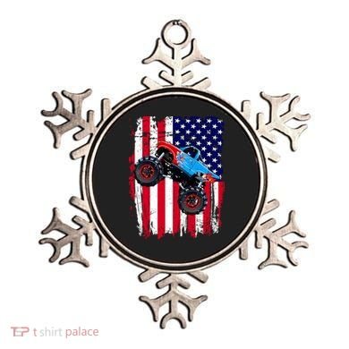 American Monster Truck Flag Ornament